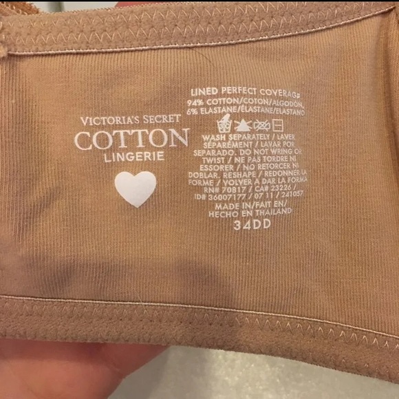 Victoria Secret 34DD cotton Lined Perfect coverage - Picture 6 of 9